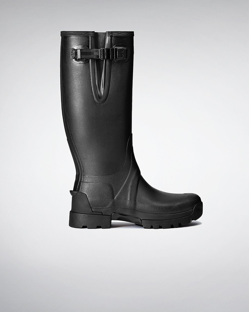 Men Hunter Balmoral Adjustable 3Mm Neoprene | Tall Rain Boots Black | NZ-28967-VPET